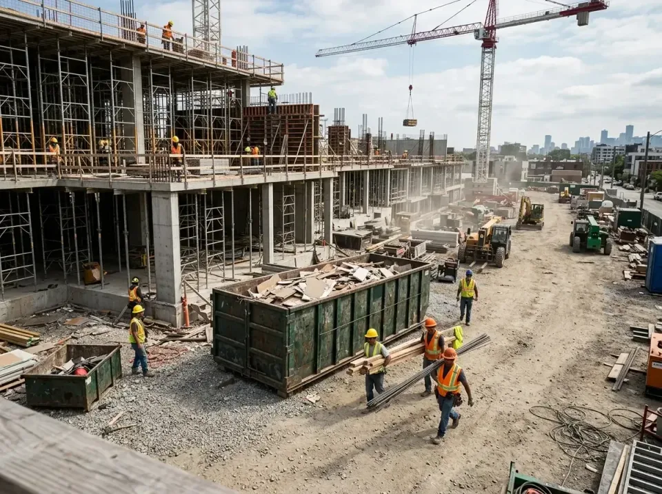 commercial-construction-site-w-002 — frequently asked questions, Low Cost Construction Dumpster Rental in Cottage Grove, MN